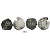 Image 1 : Lot of 2 Potosi, Bolivia, cob 1R of Philip IV, assayer E (1664 and 1666).