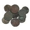 Image 1 : Lot of 11 copper "crowned F" 4 and 2 maravedis, Ferdinand-Isabel, Seville and Burgos mints (for the 