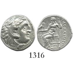 KINGS of MACEDON, silver drachm, Alexander III (the Great), 336-323 BC, Kolophon mint, ca. 319-310 B