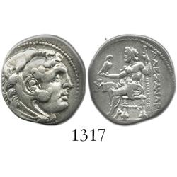 KINGS of MACEDON, silver drachm, Alexander III (the Great), 336-323 BC, Miletos mint, ca. 290-275 BC
