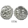 Image 1 : Roman Republic, silver denarius (serrated), moneyer Q. Fufius Calenus and Mucius, ca. 70 BC.