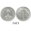 Image 1 : Santiago, Chile, "volcano" 1/2 real, 1834I, medal alignment.