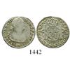 Image 1 : Bogota, Colombia, bust 1 real, Ferdinand VII (bust of Charles IV), 1817FJ.