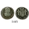 Image 1 : Bogota, Colombia, bust 1/2 real, Ferdinand VII (bust of Charles IV), 1816FJ.