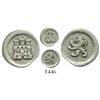 Image 1 : Bogota, Colombia, 1/4 real, no date or mintmark or assayer (1756-96), large castle / small lion vari