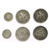 Image 1 : Lot of 3 coins of Bogota, Colombia: 1 peso, 1856/5; 1 peso, 1856; and 2 decimos, 1855.