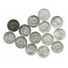 Image 1 : Large lot of 14 Colombian half dollars: 1892 (Columbus), 1902, 1906 (Bogota), 1908 (Bogota), 1914 (o