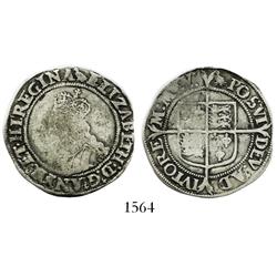 London, England, shilling, Elizabeth I (1558-1603), second issue, mintmark martlet (1560-1).
