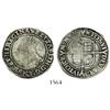 Image 1 : London, England, shilling, Elizabeth I (1558-1603), second issue, mintmark martlet (1560-1).