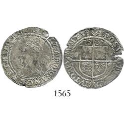 London, England, sixpence, Elizabeth I, 1602.
