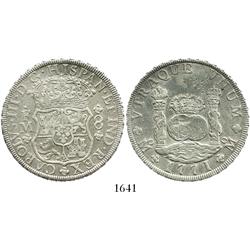 Mexico City, Mexico, pillar 8 reales, Charles III, 1771FM.