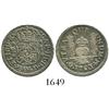 Image 1 : Mexico City, Mexico, pillar 1 real, Charles III, 1763/2M, plain-cross ornaments.