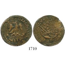 National Congress (Zacatecas), Mexico, copper 2 reales, (1812-14), rare.