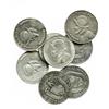 Image 1 : Lot of 8 Panama silver 1/2 balboas: 1930, 1932, 1933, 1934, 1947, 1953, 1961 and 1962.