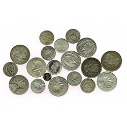 Lot of 19 Panama silver minors, consisting of full date-sets up to 1962 (1930, 1931, 1932, 1933, 193