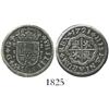 Image 1 : Seville, Spain, milled 1 real "half pistareen," Philip V, 1721J.