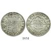 Image 1 : Segovia, Spain, milled 2 reales "pistareen," Louis I, 1724F, scarce.