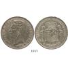 Image 1 : Madrid, Spain, 5 pesetas, Amadeo I, 1871-SDM, incuse 18-71 in stars.