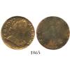 Image 1 : USA, Vermont state copper (half penny), 1788, bust right, encapsulated PCGS F-12.