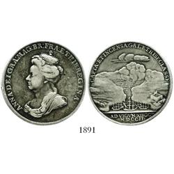 Great Britain, silver medal, Anne, 1702, Vigo Bay commemorative.