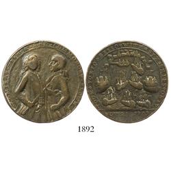 Great Britain, bronze Admiral Vernon medal, Porto Bello, Vernon and Brown, 1739.