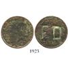Image 1 : Trinidad, copper 1 stampee private merchant token for barber Francois Declos, incuse F D countermark