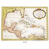 Image 1 : 1754 (dated) French map of the Caribbean by Jacques Nicolas Bellin, entitled "Carte du Golphe du Mex