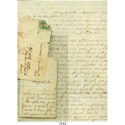 Lot of 3 Civil War-era letters (and a small envelope) dated 1861-9 to/from Texas.