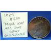 Image 1 : 1989 $5 "Maple Leaf" .999 Pure Silver Uncirculated