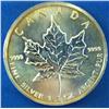 Image 3 : 1989 $5 "Maple Leaf" .999 Pure Silver Uncirculated