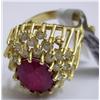 Image 3 : 14K YELLOW GOLD RING RUBY/DIAMOND GLA$16,406.00