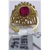 Image 5 : 14K YELLOW GOLD RING RUBY/DIAMOND GLA$16,406.00