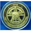 Image 2 : 1994 Gold Plated over Pure Silver Collector Round