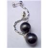 Image 3 : 14K Tahitian Pearl Drop Earrings w/ Appraisal $3K