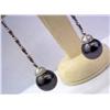 Image 8 : 14K Tahitian Pearl Drop Earrings w/ Appraisal $3K