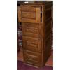Image 1 : Oak File Cabinet. 4-drawer.