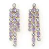 Genuine 4.08 ctw Tanzanite & Diamond Earrings 14Kd