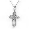 Image 1 : Natural 0.75 ctw Diamond Necklace 14K White Gold