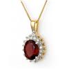 Genuine 3.45ctw Pink Tourmaline & Diamond Necklac
