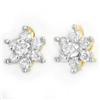 Natural 0.50 ctw Diamond Stud Earrings 14K Yellow