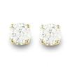 Image 1 : Natural 0.50 ctw Diamond Stud Earrings 14K Yellow