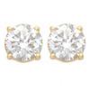 Image 1 : Natural 1.0 ctw Diamond Stud Earrings 14K Yellow