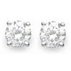 Image 1 : Natural 1.0 ctw Diamond Stud Earrings 14K White G