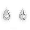 Natural 0.75 ctw Diamond Stud Earrings 14K White
