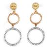 Image 1 : Natural 2.0 ctw Diamond Earrings 14K Multi tone G