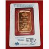 1 oz Pamp Suisse Gold Ingot on Assay Card