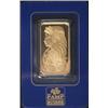 Image 1 : 1 oz Pamp Suisse Gold Ingot on Assay Card