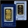Image 1 : 1 oz Pamp Suisse Gold Ingot on Assay Card