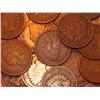 Image 1 : Lot of 10 Indian Head Pennies-1900s-cleaned