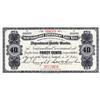 Image 1 : NEWFOUNDLAND GOVERNMENT CASH NOTE.  Forty Cents.  1905.  NF-2eS.  A Specimen.  PMG graded Superb Gem